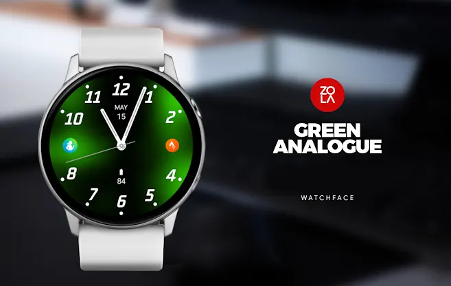 Green Analogue Watch Face screenshot 1