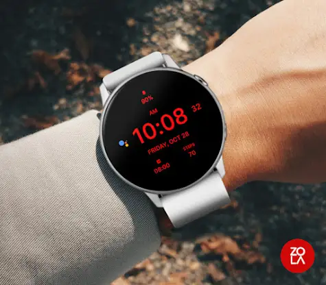 Pure Red Watch Face screenshot 3