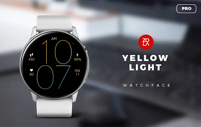 Yellow Light Pro Watch Face screenshot 1