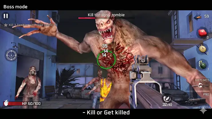 Zombie hunter : 28Days screenshot 1