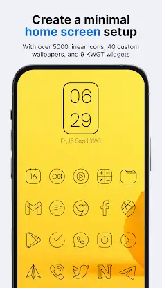 Vera Outline Black: Icon Pack screenshot 1