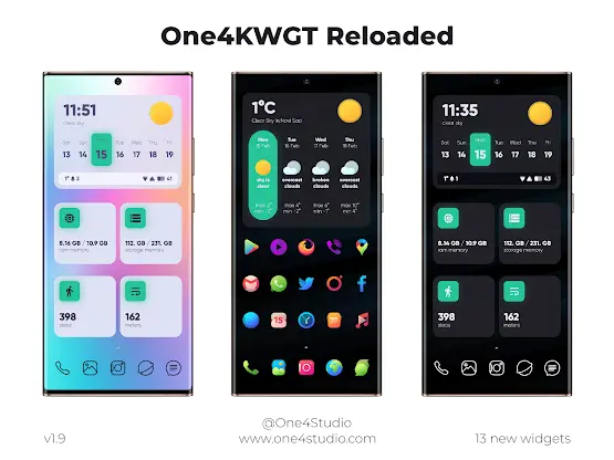 One4KWGT Reloaded: KWGT widget screenshot 4