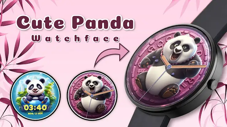 Cute Panda Watch Faces screenshot 1