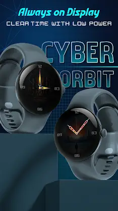 Cyber Space Watch Face SGW7 screenshot 5