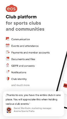 EOS for clubs and communities screenshot 1