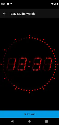 LED Studio Clock & watch face screenshot 2