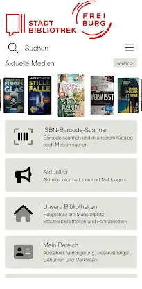 Stadtbibliothek Freiburg screenshot 1
