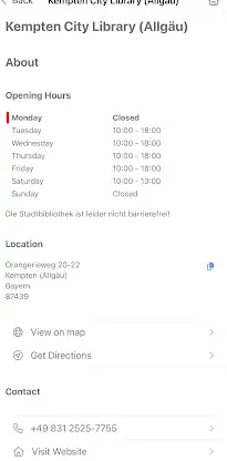 Stadtbibliothek Kempten screenshot 6