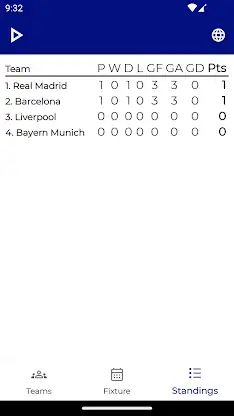 Fixture & Points Table Maker screenshot 2