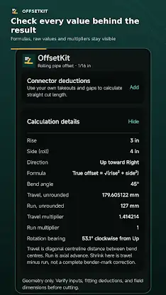 OffsetKit: Pipe Calculator screenshot 5