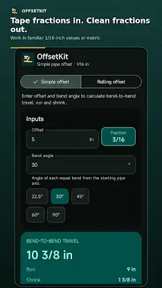 OffsetKit: Pipe Calculator screenshot 3