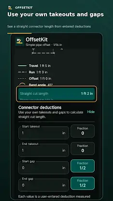 OffsetKit: Pipe Calculator screenshot 4