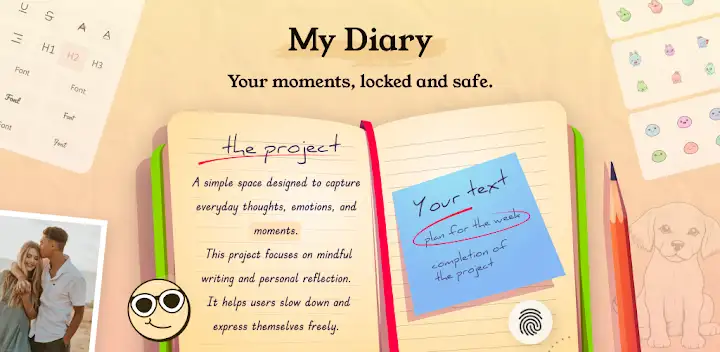 My Diary: Daily Journal, Notes — Android app banner
