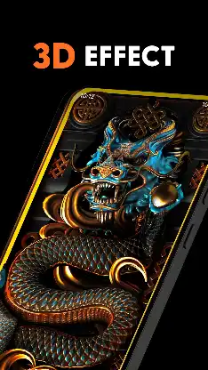 Dragon Snake Wallpaper 3D 4K screenshot 2