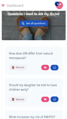 AskEarlyMenopause screenshot 4