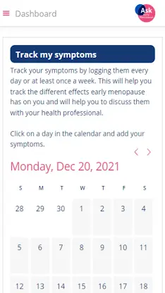 AskEarlyMenopause screenshot 3