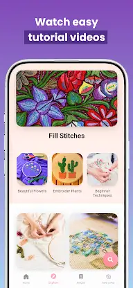 Embroidery Tutorial & Stitches screenshot 2