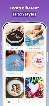 Embroidery Tutorial & Stitches screenshot 4