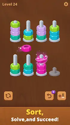 Nut Sort Puzzle: Sorting Games screenshot 1