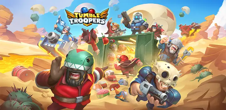Tumble Troopers: Shooting Game — Android game banner