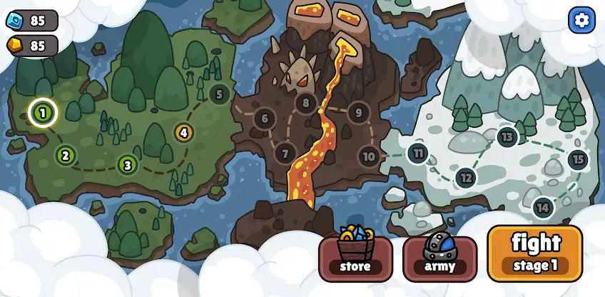 Gold Fortress Card Defense screenshot 2