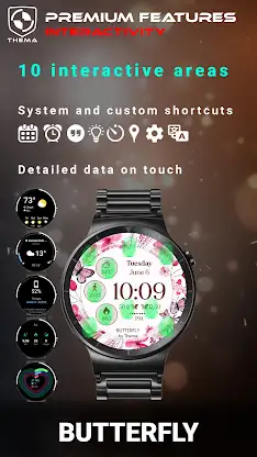 Butterfly Watch Face screenshot 3