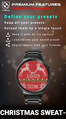 Christmas Sweater Watch Face screenshot 3