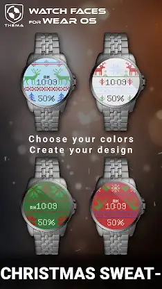 Christmas Sweater Watch Face screenshot 2