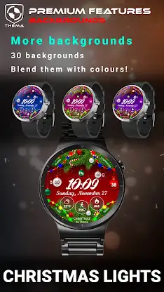 Christmas Lights Watch Face screenshot 6