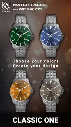 Classic One Wear Watch Face screenshot 2