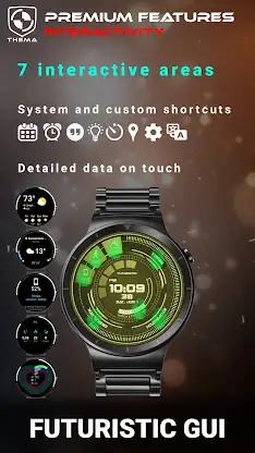 Futuristic GUI Watch Face screenshot 3