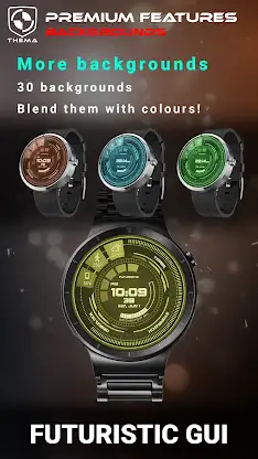 Futuristic GUI Watch Face screenshot 6