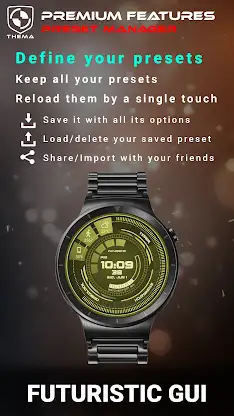 Futuristic GUI Watch Face screenshot 5