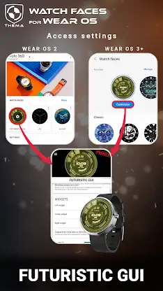 Futuristic GUI Watch Face screenshot 7