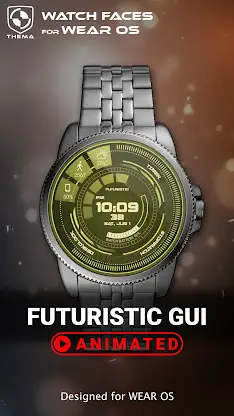 Futuristic GUI Watch Face screenshot 1