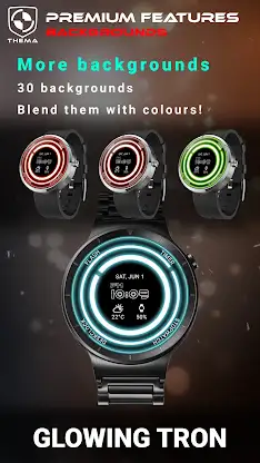 Glowing ElecTRONic Watch Face screenshot 6