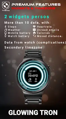 Glowing ElecTRONic Watch Face screenshot 4