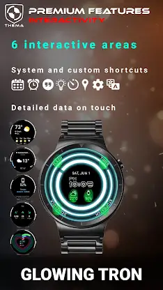 Glowing ElecTRONic Watch Face screenshot 3
