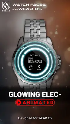 Glowing ElecTRONic Watch Face screenshot 1