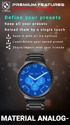 Material Analogic Watch Face screenshot 5