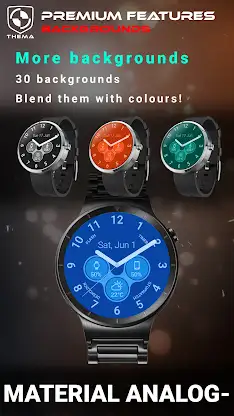 Material Analogic Watch Face screenshot 6