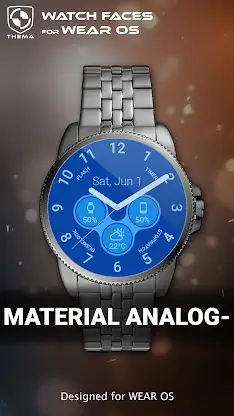 Material Analogic Watch Face screenshot 1