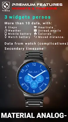 Material Analogic Watch Face screenshot 4