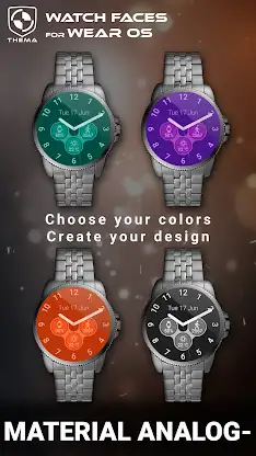 Material Analogic Watch Face screenshot 2