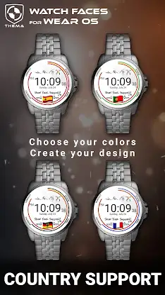 Country Support Watch Face screenshot 2