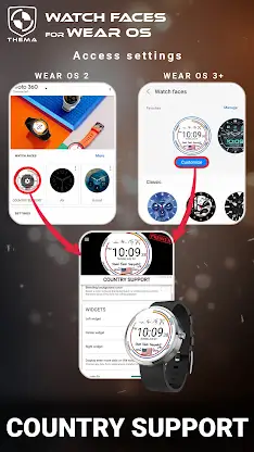 Country Support Watch Face screenshot 5