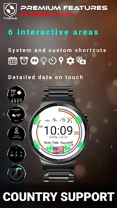 Country Support Watch Face screenshot 3