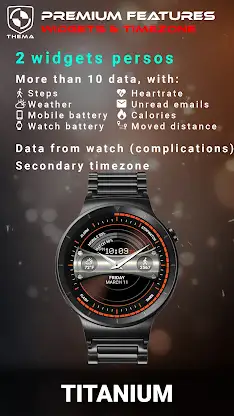 Titanium Watch Face screenshot 4