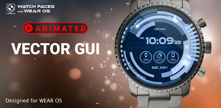 Vector GUI Watch Face — Android app banner