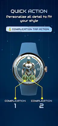 Futuristic Robot Watchface PRO screenshot 4